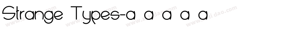 Strange Types字体转换